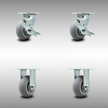 2pcs Furniture Component Caster 1.85 Inch Swivel Caster Wheels U-Bracket Furniture Caster Twin Wheel Brown with Brake 2pcs Furniture Component Caster 1.85 Inch Swivel Caster Wheels U-Bracket Furniture Caster Twin Wheel Brown with Brake